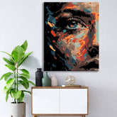 Painting by Numbers - Abstract close-up of a woman